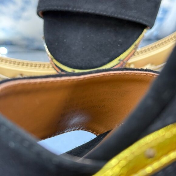 🆕 KURT GEIGER LONDON 🧿 NWOB Shoreditch Rainbow Platform Sandal Sz 36 US 6 - Picture 15 of 16